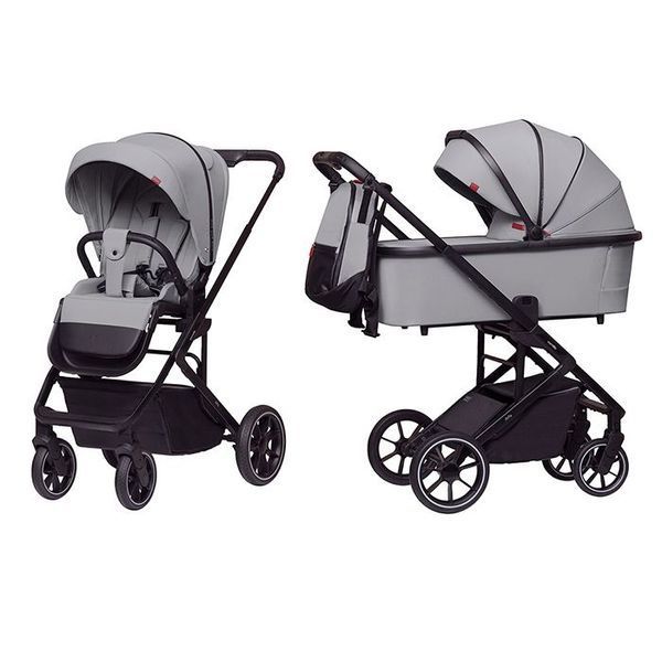 Коляска універсальна CARRELLO Alfa+ CRL-6507 (2in1) Cloud Grey 485135 фото
