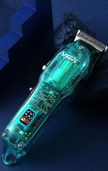Професійна машинка VGR V-660 для стрижки бездротова з набором насадок і LED-дисплеєм 524561 фото