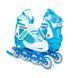 Ролики Caroman Sport, размер 31-35, бирюзовый, светящиеся колеса 480366 фото 1