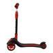 Самокат трехколесный Best Scooter С-01618, складной алюминиевый руль, колеса PU со светом, Красный 464946 фото 2