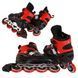 Розсувні ролики Best Roller 30258-М, чорно-червоні, розмір 34-37, колеса, що світяться. 479756 фото 3