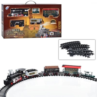 Детская железная дорога A-Toys YY-126EN на батарейках с длиной путей 420 см со светом и музыкой 529978 фото