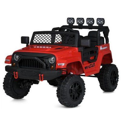 Дитячий електромобіль Bambi Racer M 5995EBLR-3 Джип 24V 4x45W 2 місця червоний 618441 фото