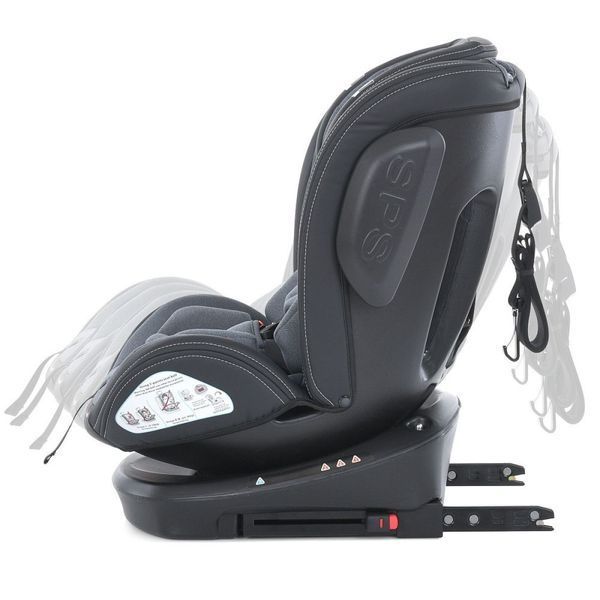 Дитяче автокрісло El Camino ME 1045 Evolution 2 360&deg; ISOFIX чорне 512441 фото