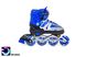 Раздвижные роликовые коньки Happy размер 38-42 Синий, светящиеся колеса 488884 фото 2