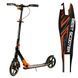Самокат двухколесный складной Best Scooter 79740, колеса 230/200 мм, ручной тормоз, фара, Оранжевый 476904 фото