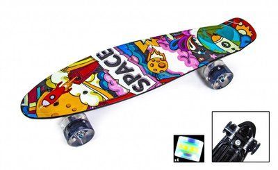 Penny Board "Space" Светящиеся колеса 454300 фото