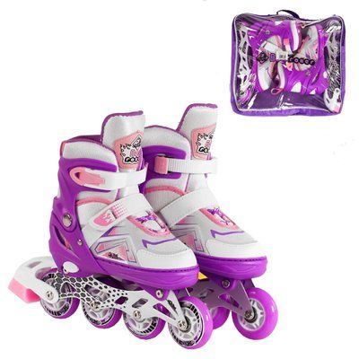 Раздвижные ролики Best Roller 58774-S, фиолетовые, размер 30-33, светящиеся колеса 479760 фото