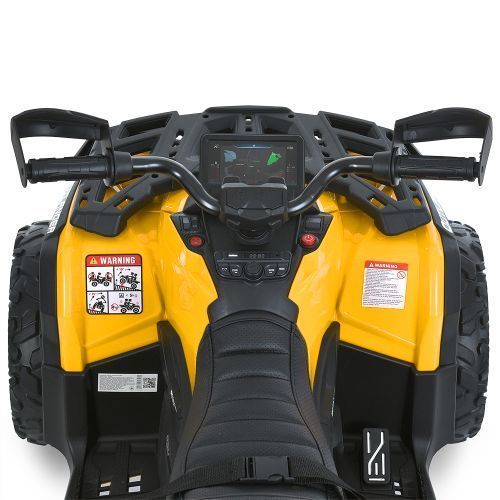Дитячий електроквадроцикл M 6080EBLR-6 4 мотори 12V EVA жовтий 638774 фото