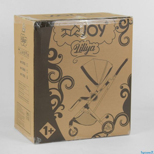 Дитяча прогулянкова коляска-книжка JOY Liliya 10105, алюмінієва рама, футкавер 586281 фото