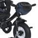 Детский трехколесный велосипед Turbo Trike MT 1007-9 с поворотным сиденьем, родительской ручкой, темно-синий 536786 фото 4