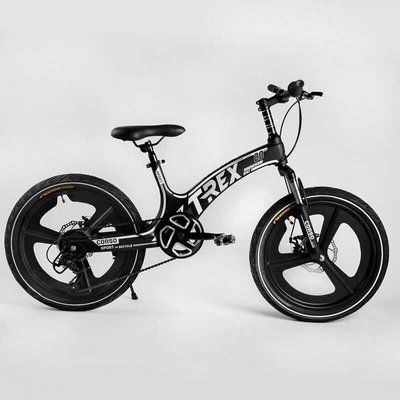 Дитячий спортивний велосипед CORSO "T-REX" TR-66205, 20 дюймів, магнієва рама, литі диски, обладнання MicroShift, 7 швидкостей, зібраний на 75% 470030 фото