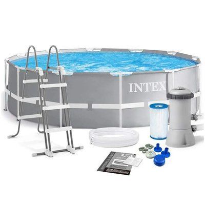 Бассейн каркасный Intex 26718 Prism Frame Pool, фильтр-насос в комплекте, 366 x 122 см 489472 фото