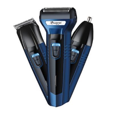 Машинка для стрижки волосся (бритва + тример) акумуляторна Geemy GM-566 3 в 1 523551 фото