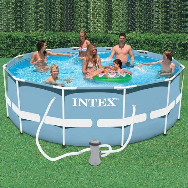 Бассейн каркасный Intex 26718 Prism Frame Pool, фильтр-насос в комплекте, 366 x 122 см 489472 фото