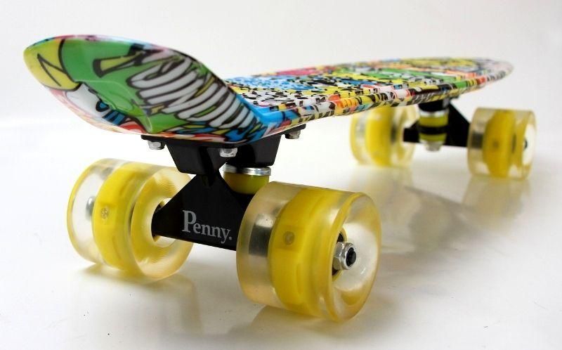 Penny Board "Graffiti" Inscription, світяться колеса 3157 фото