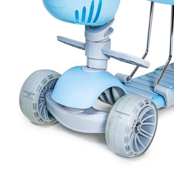 Дитячий двоколісний самокат Scale Sports Smart 5 в 1 блакитний з колесами 120 мм 552231 фото