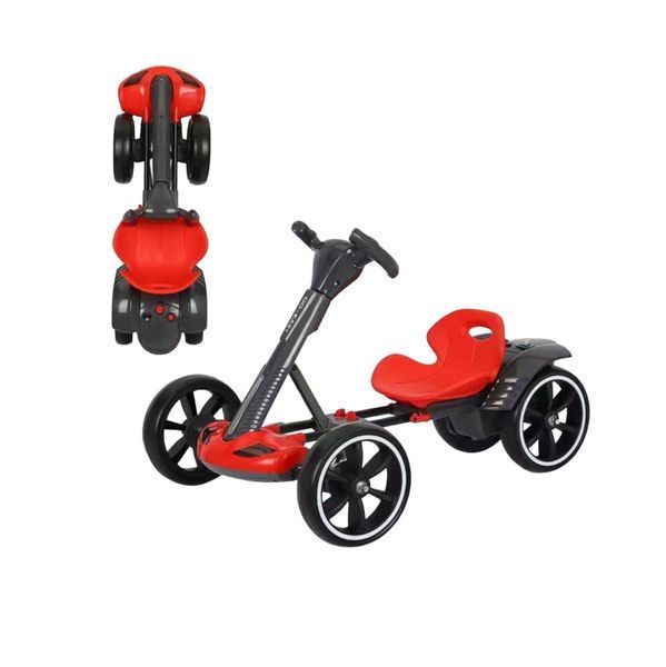 Дитячий електромобіль Bambi Cart M 6072EBR GO KART F1 з пультом, EVA-колеса, помаранчевий 620219 фото
