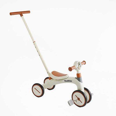 Детский Велосипед Трехколесный BestTrike BST-307 с родительской ручкой коричневый 586687 фото
