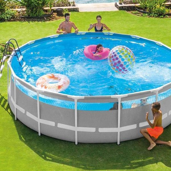 Бассейн каркасный Intex 26722 CLEARVIEW PREMIUM POOL, панорамный обзор, фильтр-насос, 12 700 литров, 427 x 427 х 107 см 491769 фото