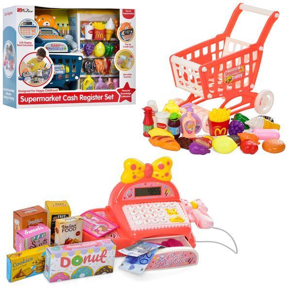 Игровой набор Магазин 35561-62P на батарейках с тележкой, продуктами 529984 фото