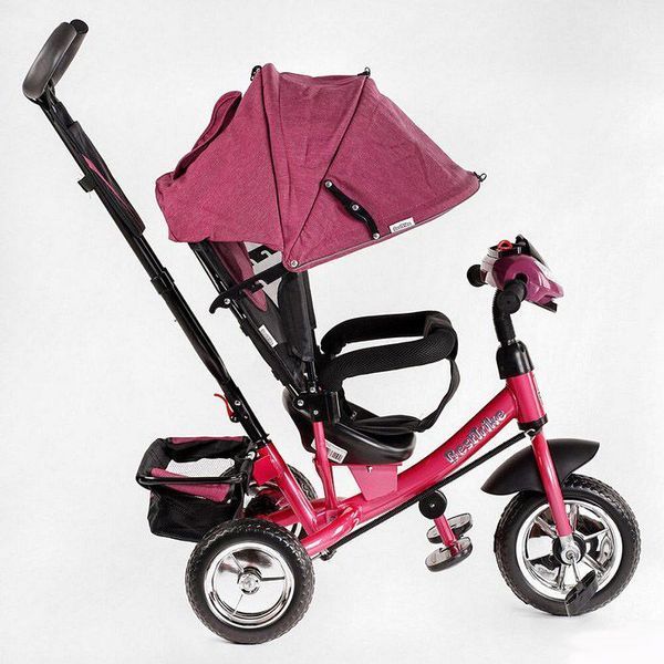 Велосипед детский трехколёсный Best Trike 6588 / 75-415 с музыкальной фарой малиновый 482829 фото