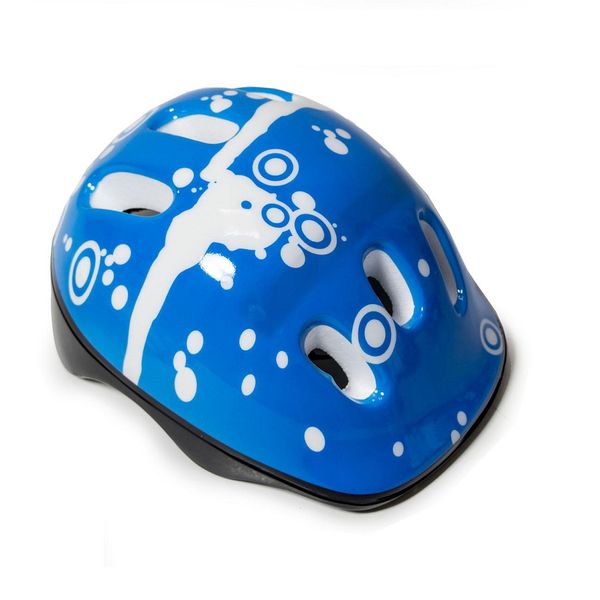 Комплект роликів із захистом і шоломом Happy, розмір 27-30, Синій, колеса, що світяться. 537277 фото