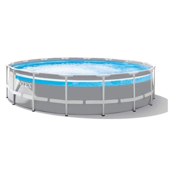 Бассейн каркасный Intex 26722 CLEARVIEW PREMIUM POOL, панорамный обзор, фильтр-насос, 12 700 литров, 427 x 427 х 107 см 491769 фото