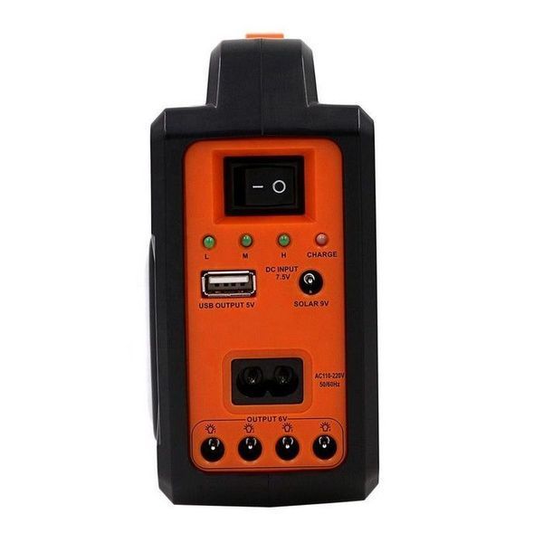 Ліхтар EP-392 Power Bank-USB із сонячною панеллю 9V 3W+лампочки 3шт 488883 фото