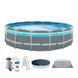 Бассейн каркасный Intex 26722 CLEARVIEW PREMIUM POOL, панорамный обзор, фильтр-насос, 12 700 литров, 427 x 427 х 107 см 491769 фото 1