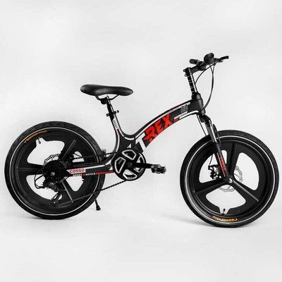 Дитячий спортивний велосипед CORSO "T-REX" TR-97001, 20 дюймів, магнієва рама, литі диски, обладнання MicroShift, 7 швидкостей, зібраний на 75% 470033 фото