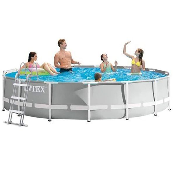 Бассейн каркасный Intex 26724 Prism Frame Pool, насос-фильтр в комплекте, круглый, 457 x 107 см 491818 фото