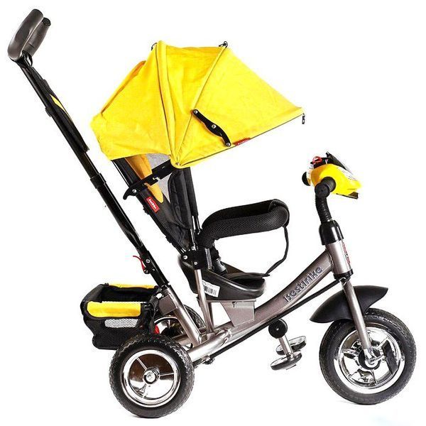 Велосипед детский трехколёсный Best Trike 6588 / 76-504 с музыкальной фарой Желтый 482830 фото