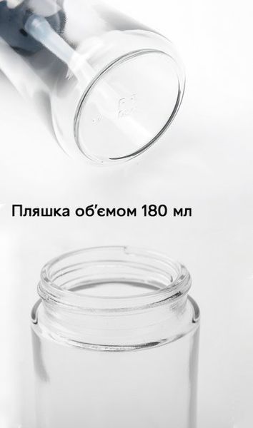Диспенсер для олії та оцту MD W-31 180 мл із силіконовим пензлем, Orange/Green 525119 фото