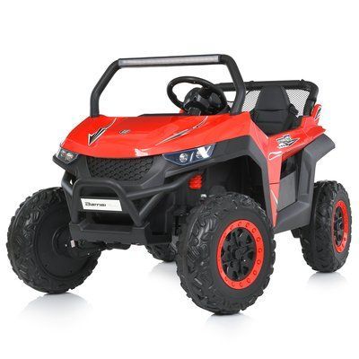 Дитячий електромобіль Bambi Racer джип M 5025EBLR-3 червоний 24V 4x90W EVA колеса та шкіряні сидіння 515676 фото