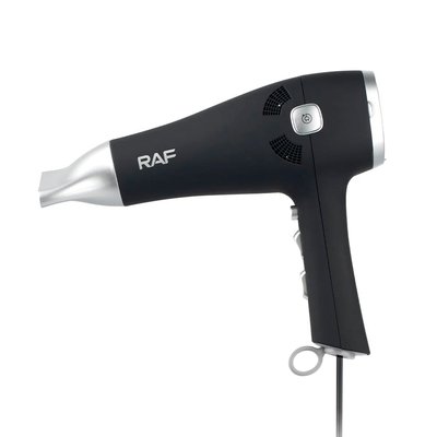 Фен для волос RAF R.402B с концентратором 2200Вт Черный 525997 фото
