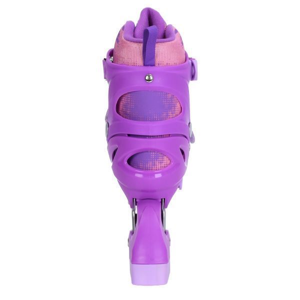 Детские роликовые коньки PROF1 A 4163-M-V раздвижные 35-38 фиолетовые со светящимися колесами 646721 фото