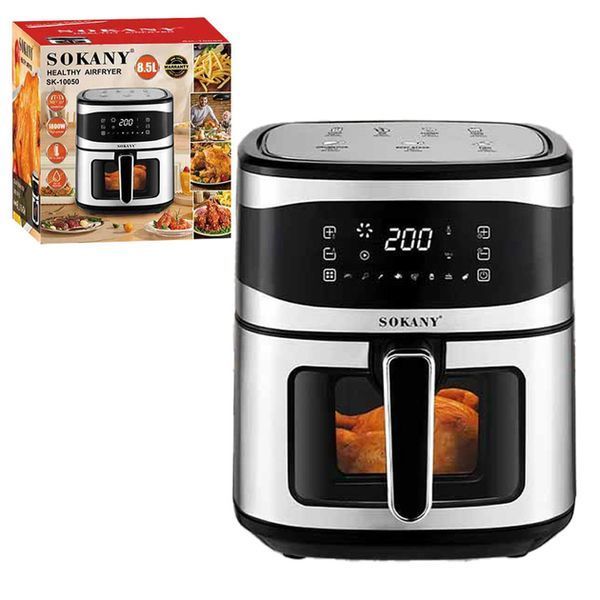 Аэрогриль-фритюрница SOKANY SK-10050 8.5 л 1800 Вт с таймером и терморегулятором 547729 фото