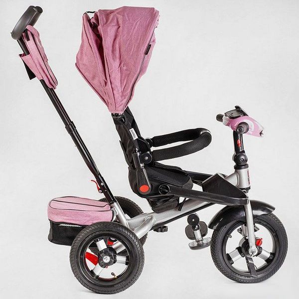 Велосипед дитячий Best Trike 6088 F-290-88 (поворотне сидіння, складаний кермо, музичної фара з пультом) світло-рожевий 482904 фото