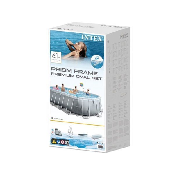 Бассейн каркасный Intex 26798, овальный, фильтр-насос в комплекте, 610 x 305 x 122 см 478962 фото