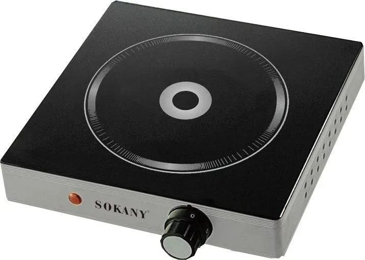 Плита електрична настільна SOKANY SK-231 2000 Вт Чорна 548743 фото