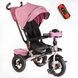 Велосипед дитячий Best Trike 6088 F-290-88 (поворотне сидіння, складаний кермо, музичної фара з пультом) світло-рожевий 482904 фото 1