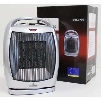 Тепловентилятор Crownberg CB 7749 керамический электрообагреватель для дома 1500 Вт Белый 525110 фото