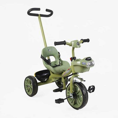 Велосипед триколісний BestTrike BS-70240 з батьківською ручкою, зелений 586739 фото