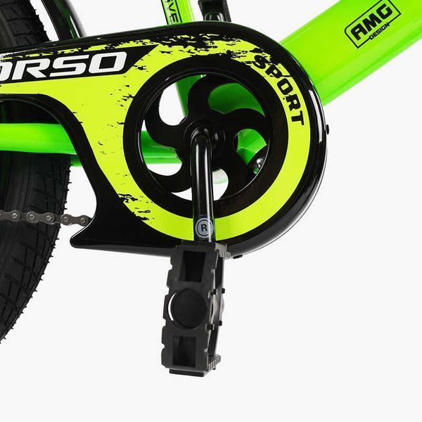 Велосипед детский CORSO MAXIS CL-18123 18" стальной, дисковые тормоза, зеленый 545971 фото
