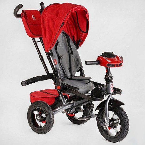 Велосипед дитячий Best Trike 6088 F - 302-66 (поворотне сидіння, складаний кермо, музичної фара з пультом) червоний 482905 фото