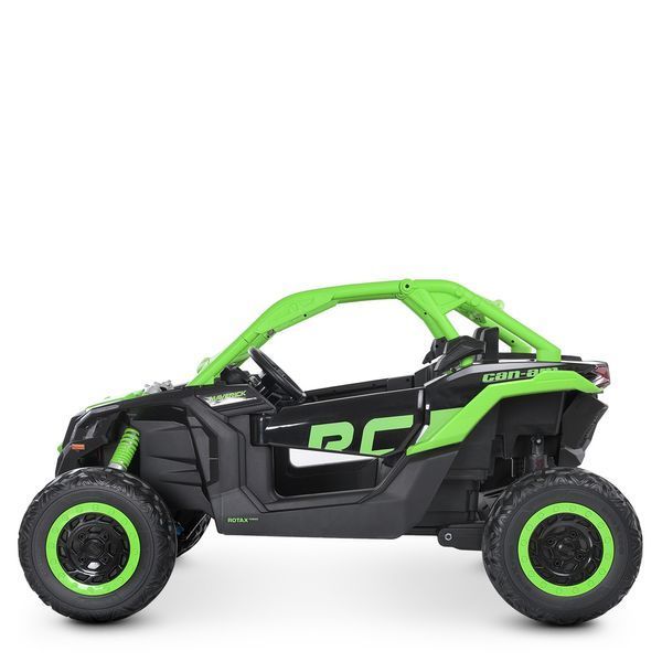Дитячий електромобіль Джип Bambi Racer M 4920EBLR-5 24V 2 місця EVA зелений 522037 фото