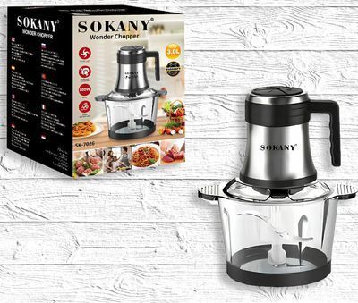 Блендер 800 Вт подрібнювач 2 в 1 з 2 режимами швидкості Sokany SK-06008 800 Вт 545242 фото