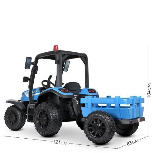 Дитячий електромобіль трактор M 4844EBLR-4 4&times;35W 12V14AH синій 530310 фото