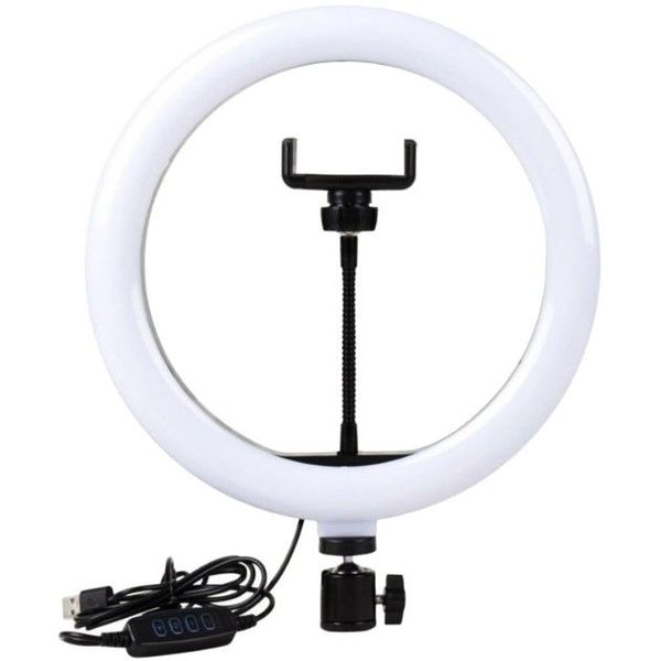 Комплект блогера Ringlight кільцева лампа LED S31 30см 16W зі штативом 2м + Bluetooth пульт 441001 фото